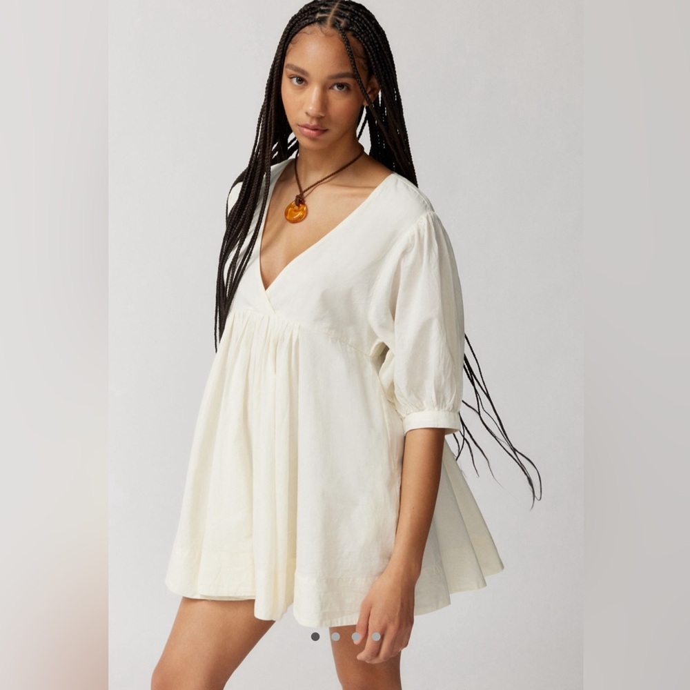 Urban Outfitters Ecote Shapeless V-neck Mini Dress